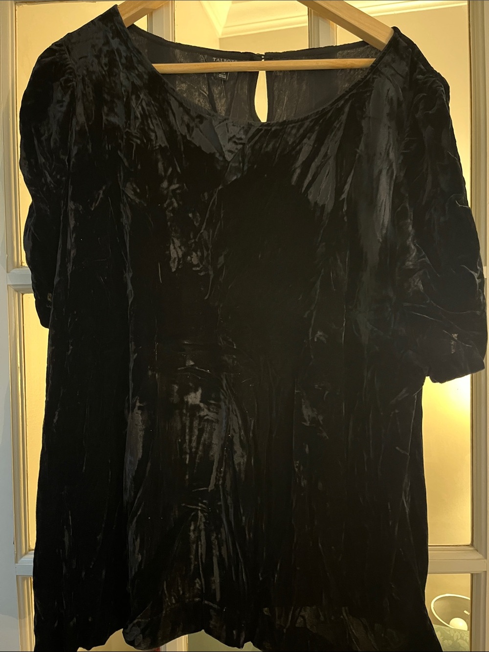 Talbots Crushed Velvet Top. Size 2X
